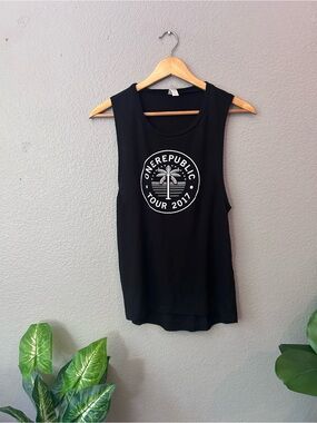 OneRepublic 2017 Tour Graphic Muscle Tee Tank Top Size Small